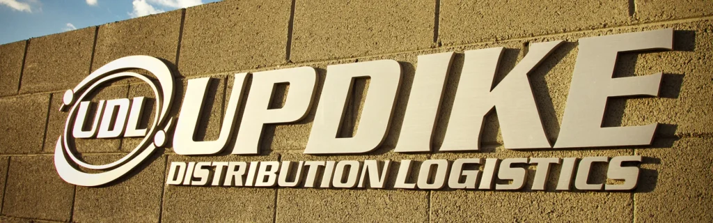 Updike Distribution Logistics sign on the corporate office wall